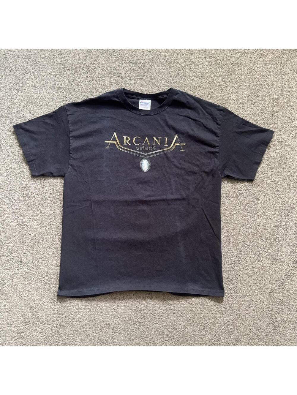 Vintage Y2K Arcadia Gothic 4 Video Game Promo Tee